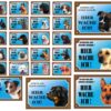 Warntafel "Hier wache ich" Hunde Warnschild 20x14 cm Außenbereich 25 Hunderassen