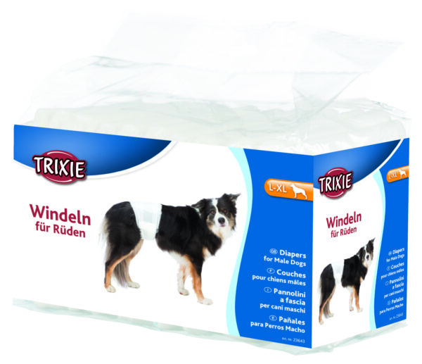 Trixie Rüdenwindeln 12 Stück 3 Größen zur Auswahl Hundewindeln für Rüden
