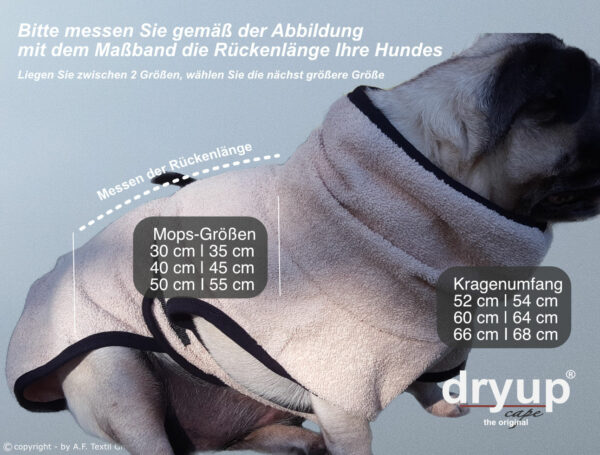 sizing dryup mops