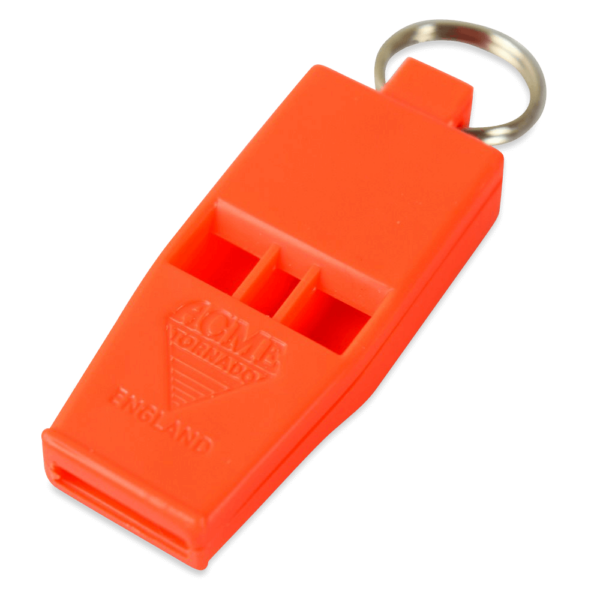 Acme Tornado "Slimline" Signalpfeife Notfallpfeife Hundepfeife inkl. Pfeifenband - 3 Farben zur Auswahl