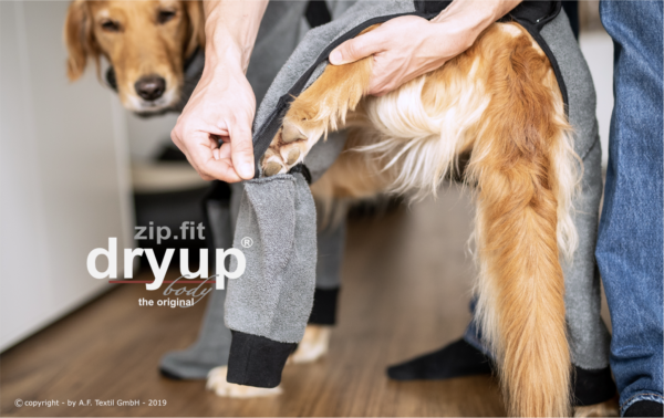 dryup body zip.fit anziehen