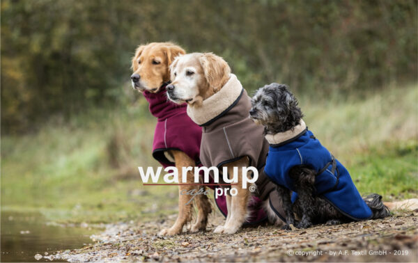 Warmup Cape "PRO" Hundemantel Hundecape Hundejacke Hunde Mantel 4 Farben alle Größen