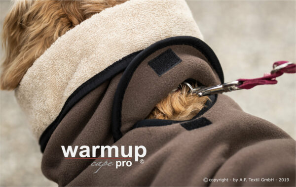 Warmup Cape "PRO" Hundemantel Hundecape Hundejacke Hunde Mantel 4 Farben alle Größen