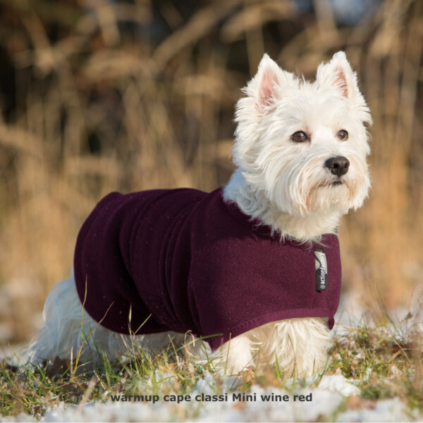 Warmup Cape Classic MINI Hundemantel Hundecape Hundejacke Hundemantel 3 Farben
