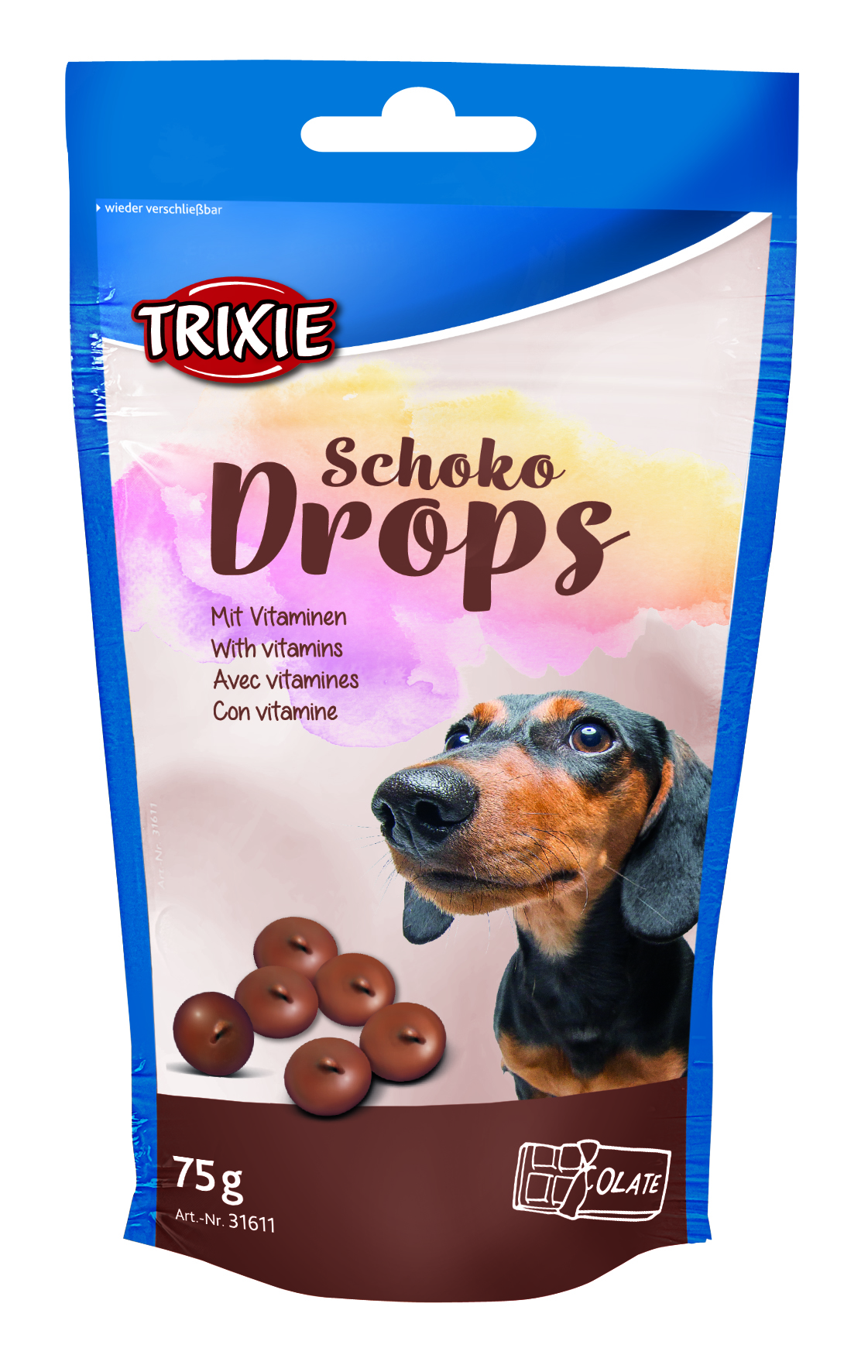 Trixie Schoko Drops Hunde Leckerchen mit wertvollen Vitaminen ...