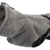 Trixie Hundebademantel Frottee Trockencape Bademantel für Hunde XS - XXL grau