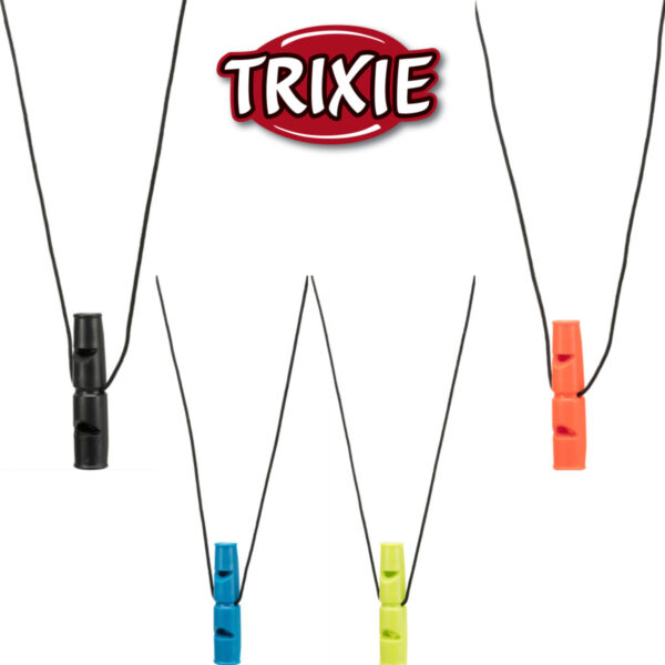 Trixie Hundepfeife Doppeltonpfeife Pfeife Training Erziehungs-Hilfe 7 Farben Mix