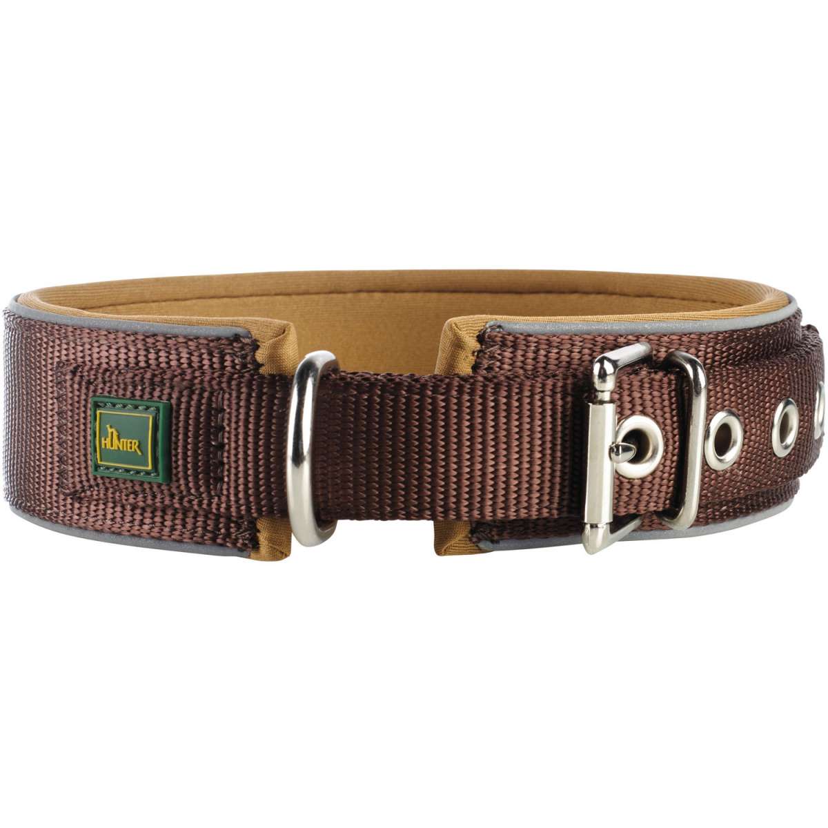 Hunter® Neopren Hundehalsband reflektierend Hunde Halsband alle Farben