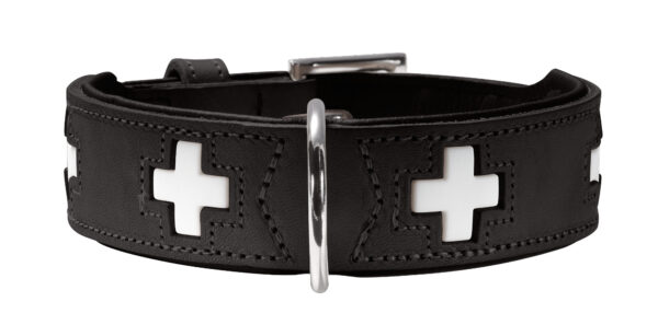 Hunter Swiss Halsband Hundehalsband Nappaleder Rot Schwarz Braun Natur Beige