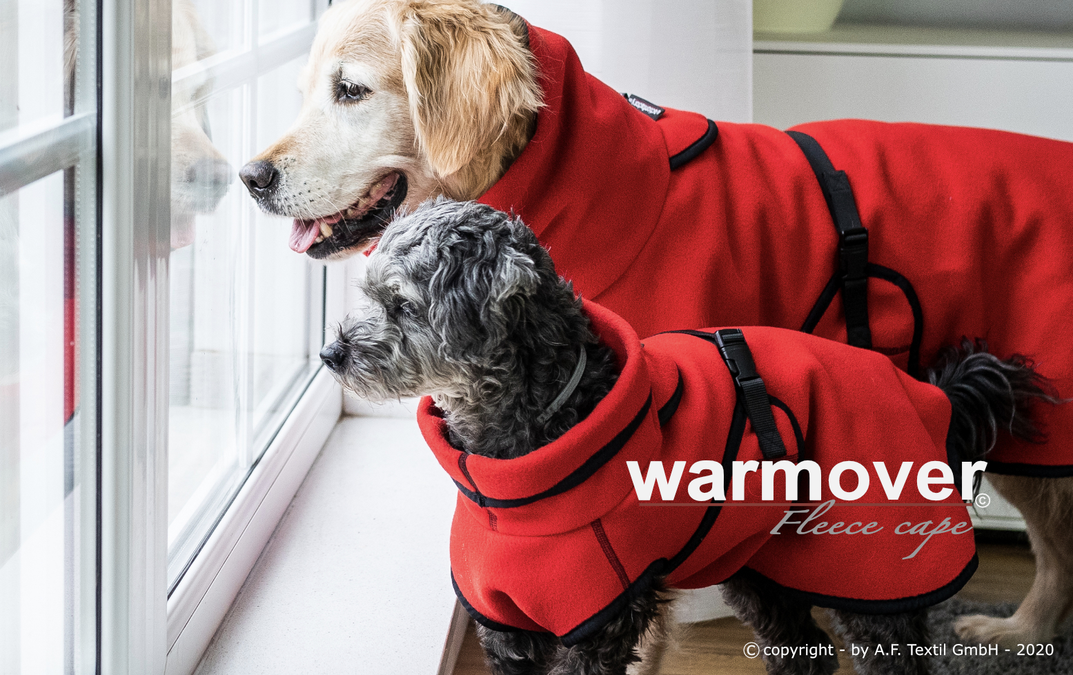 Actionfactory warmover Cape Hundemantel Hundejacke Hunde Winter Weste