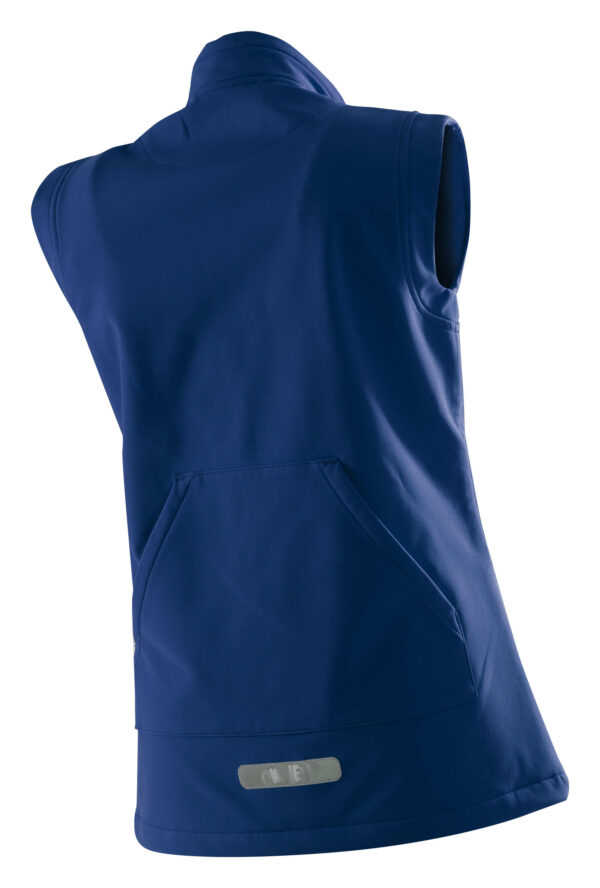 1 8661 Softshell Basic Vest Blue back
