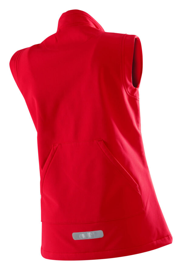 1 8661 Softshell Basic Vest Red back