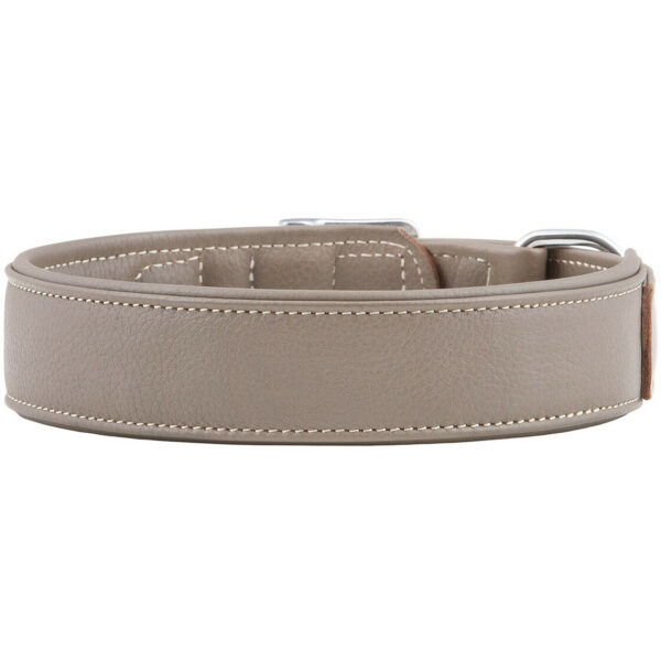 Knuffelwuff Hunde Lederhalsband weiches Halsband Leder Glendale 5 Größen 3Farben