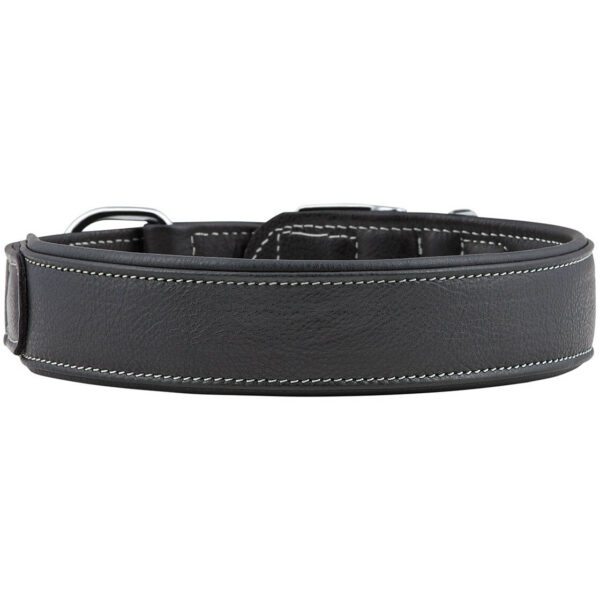 Knuffelwuff Hunde Lederhalsband weiches Halsband Leder Glendale 5 Größen 3Farben