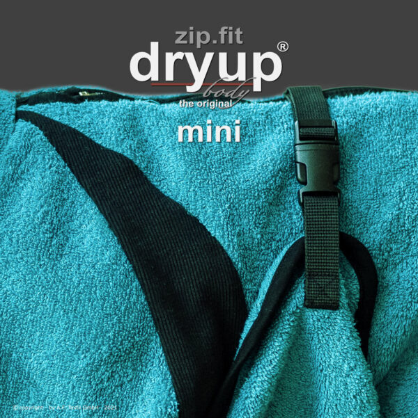dryup® zip.fit® Body Cape Hundebademantel Trockencape Baumwollfrottee (Größe 30 cm - XXL)