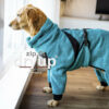 dryup® zip.fit® Body Cape Hundebademantel Trockencape Baumwollfrottee (Größe 30 cm - XXL)