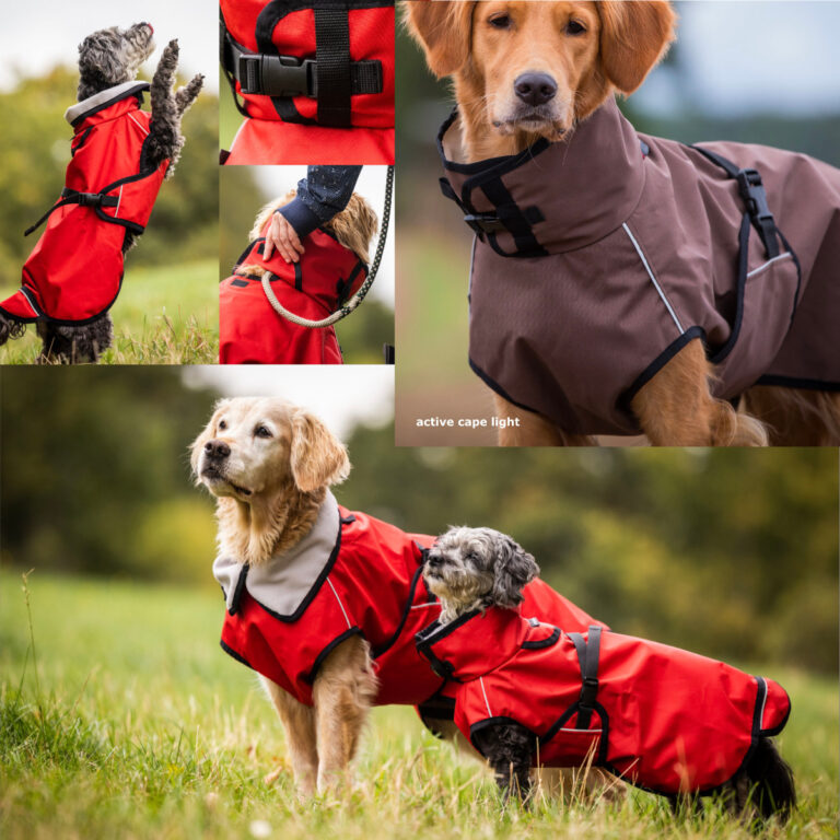 Actionfactory Hundemantel "Active Cape Light" Allwetter Hundejacke Regenmantel 30cm-XXL