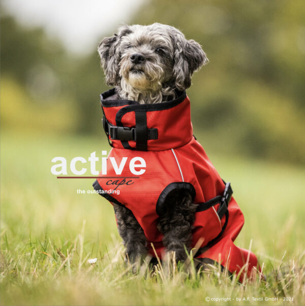 Actionfactory Hundemantel "Active Cape Light" Allwetter Hundejacke Regenmantel 30cm-XXL