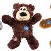 KONG® Wild Knots Bears - Hundespielzeug Bär Plüschtier mit Seil Bärchen Hundespielzeug alle Sorten