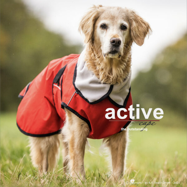 Actionfactory Hundemantel "Active Cape Light" Allwetter Hundejacke Regenmantel 30cm-XXL