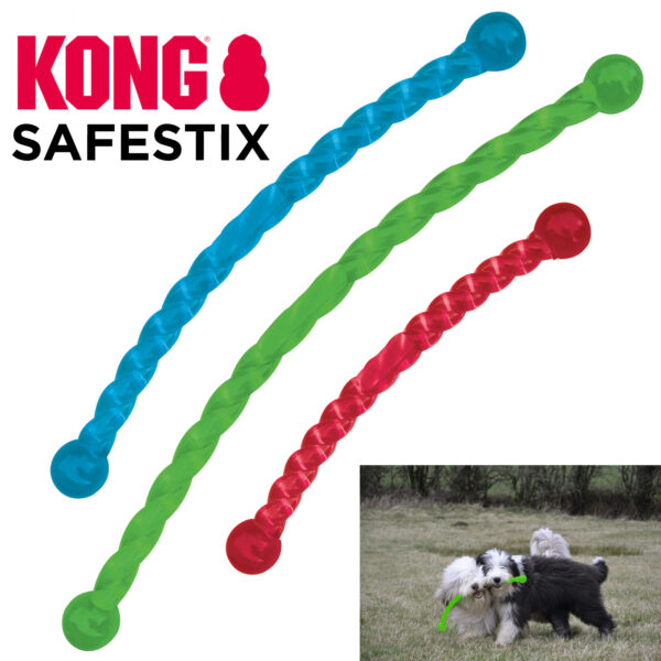 Kong Safestix Apportierspielzeug Stöckchenersatz Wurfspielzeug schwimmfähig für Hunde