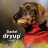 dryup Cape Hundebademantel speziell für Dackel Trockencape Baumwollfrottee 5 Größen - Bordeaux (rot)