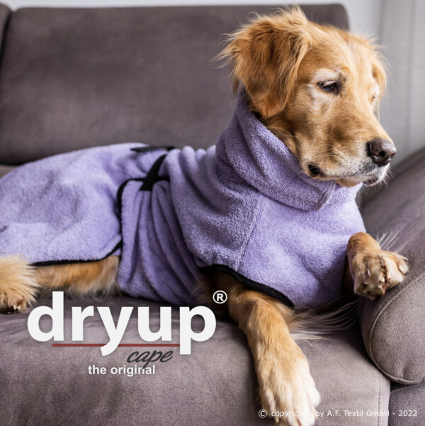 dryup® Cape Hundebademantel Trockencape Baumwollfrottee Größe XS-XXL alle Farben