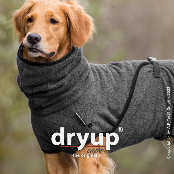 dryup® Cape Hundebademantel Trockencape Baumwollfrottee Größe XS-XXL alle Farben