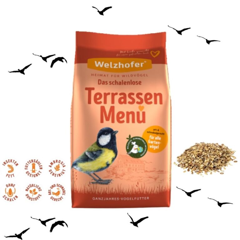 Welzhofer Terrassenmenü 1 kg – Energie für Wild- & Gartenvögel Wintervogelfutter