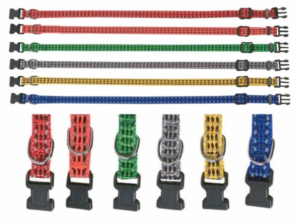 Welpen Hunde Halsband Welpenhalsband verstellbar Reflektierend 6 Farben 25 35cm 253229502182 3