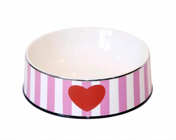 Chacco® Porzellan Hunde Katzen Futternapf Heart Herz Fressnapf Trinknapf C6