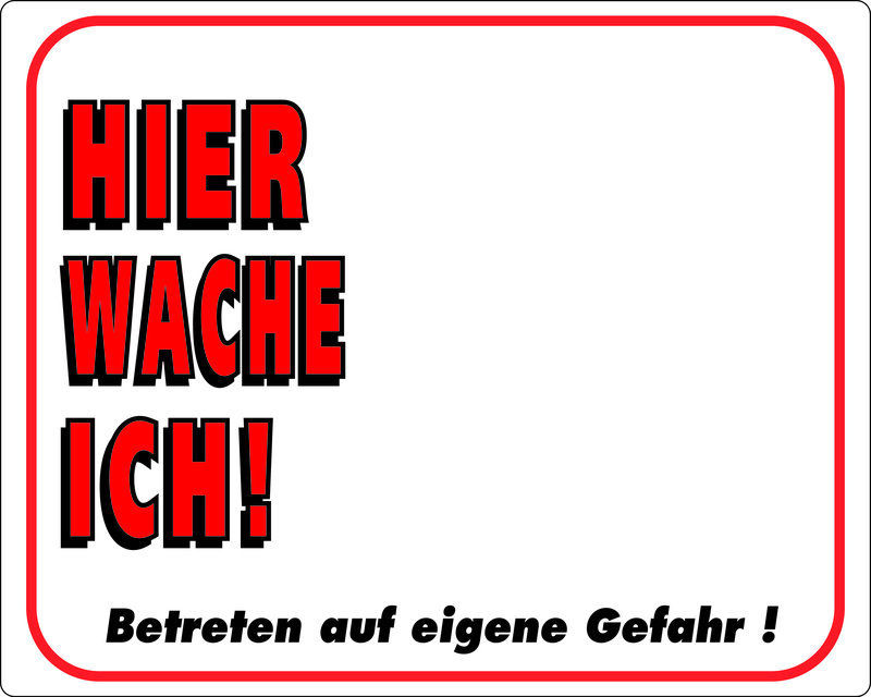 Hunde Warnschild Warntafel Außenbereich 25x20 cm 3 Motive Kunststoff
