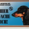 Warntafel "Hier wache ich" Hunde Warnschild 20x14 cm Außenbereich 25 Hunderassen