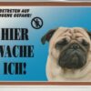 Variation of Warntafel quotHier wache ichquot Hunde Warnschild 2021514 cm Auenbereich 25 Hunderassen 253284522316 5941