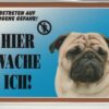 Warntafel "Hier wache ich" Hunde Warnschild 20x14 cm Außenbereich 25 Hunderassen