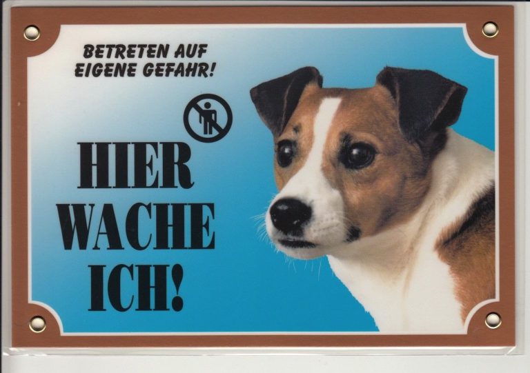 Warntafel “Hier wache ich” Hunde Warnschild 20×14 cm Außenbereich 25