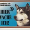 Warntafel Hier wache ich Hunde Warnschild 20x14 cm Auenbereich 25 Hunderassen 253284522316 2